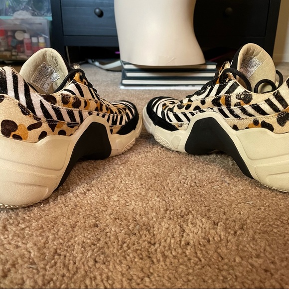 🐆🦓Chunky sneaker Neo block Animal print Fashion - Picture 4 of 10